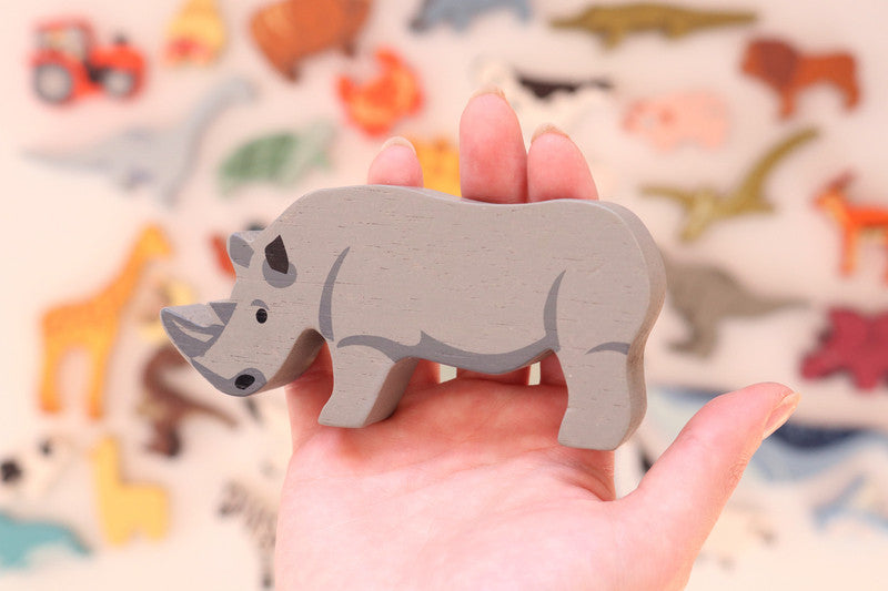 Tender Leaf Toys - Rhino Wooden Animal