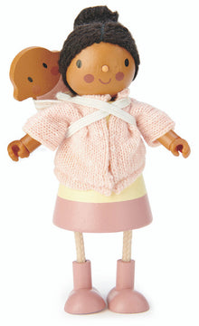 Tender Leaf Toys - Mrs Forrester with Flexible Limbs & Her Baby