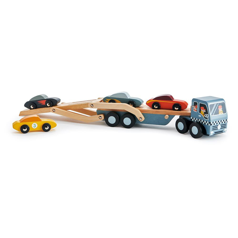Tender Leaf Toys -  Wooden Car Transporter