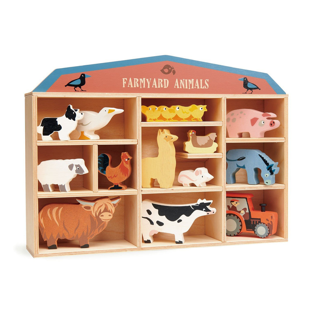 Tender Leaf Toys - Farmyard Animals with Display Shelf