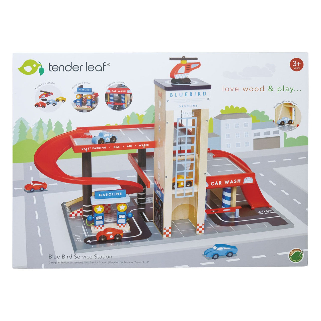 Tender Leaf Toys -  Blue Bird Service Station