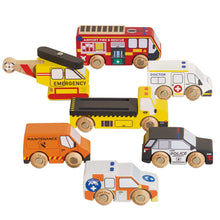 Le Toy Van - Emergency Helicopter & Rescue Cars - 7 Piece
