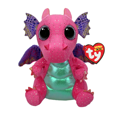 TY Beanie Boos Regular - Spitfire the Pink Dragon