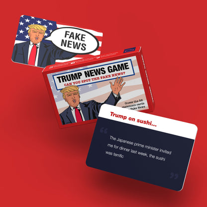 Bubblegum Stuff Fake News Game: Trump Edition - True or False Card Game