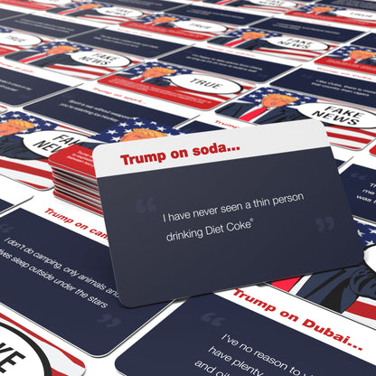 Bubblegum Stuff Fake News Game: Trump Edition - True or False Card Game