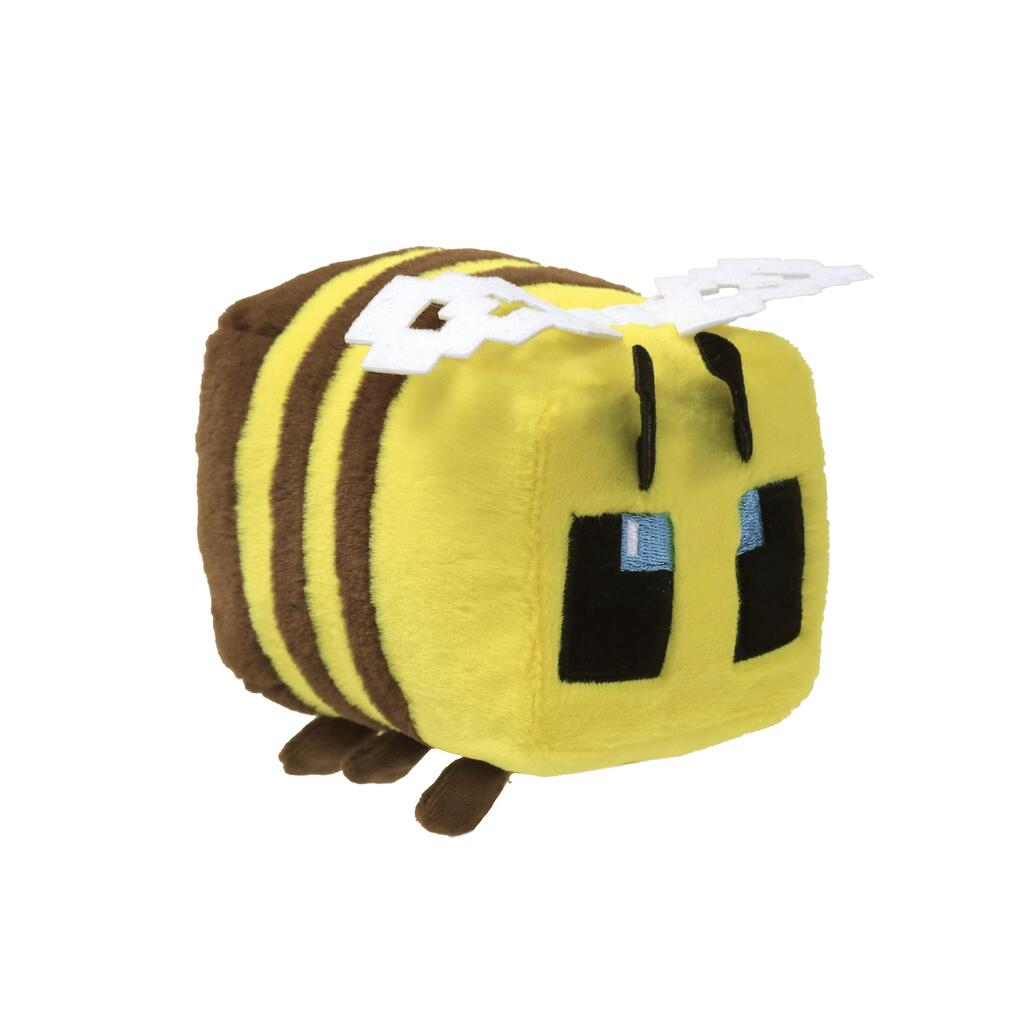 Front view of the Bee Ty Beanie Baby soft plush toy photographed front-on, 15cm, on a white background