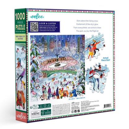 eeBoo 1000pc - New York City Skaters Puzzle