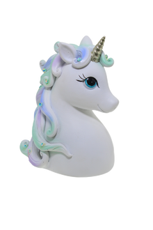 Cotton Candy - Sparkly Unicorn Money Box - Pastel Glitter
