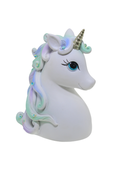 Cotton Candy - Sparkly Unicorn Money Box - Pastel Glitter