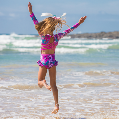 Fernleigh Avenue - Ruby Open Back Girl's One Piece Swimsuit