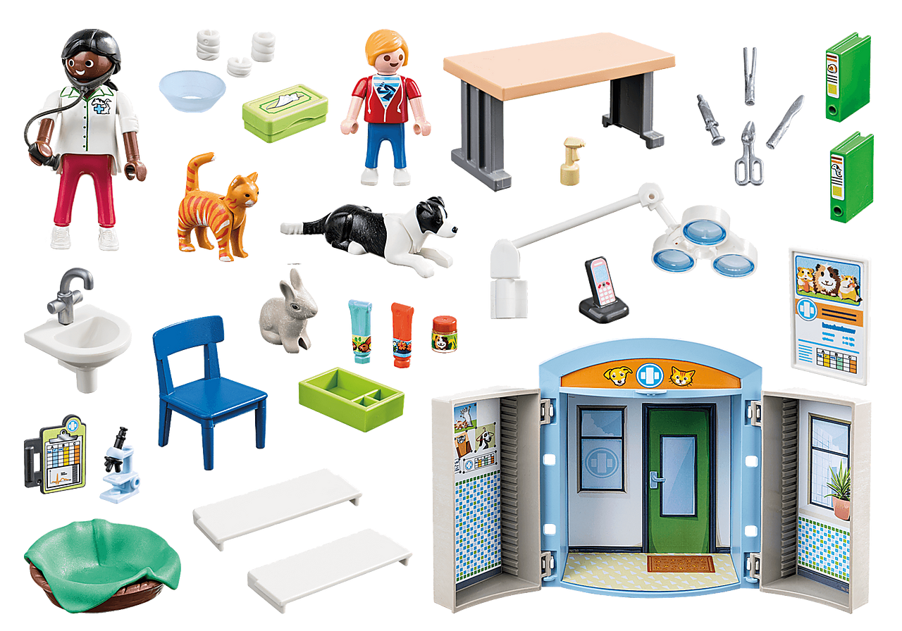 Playmobil - Vet Clinic Play Box  70309