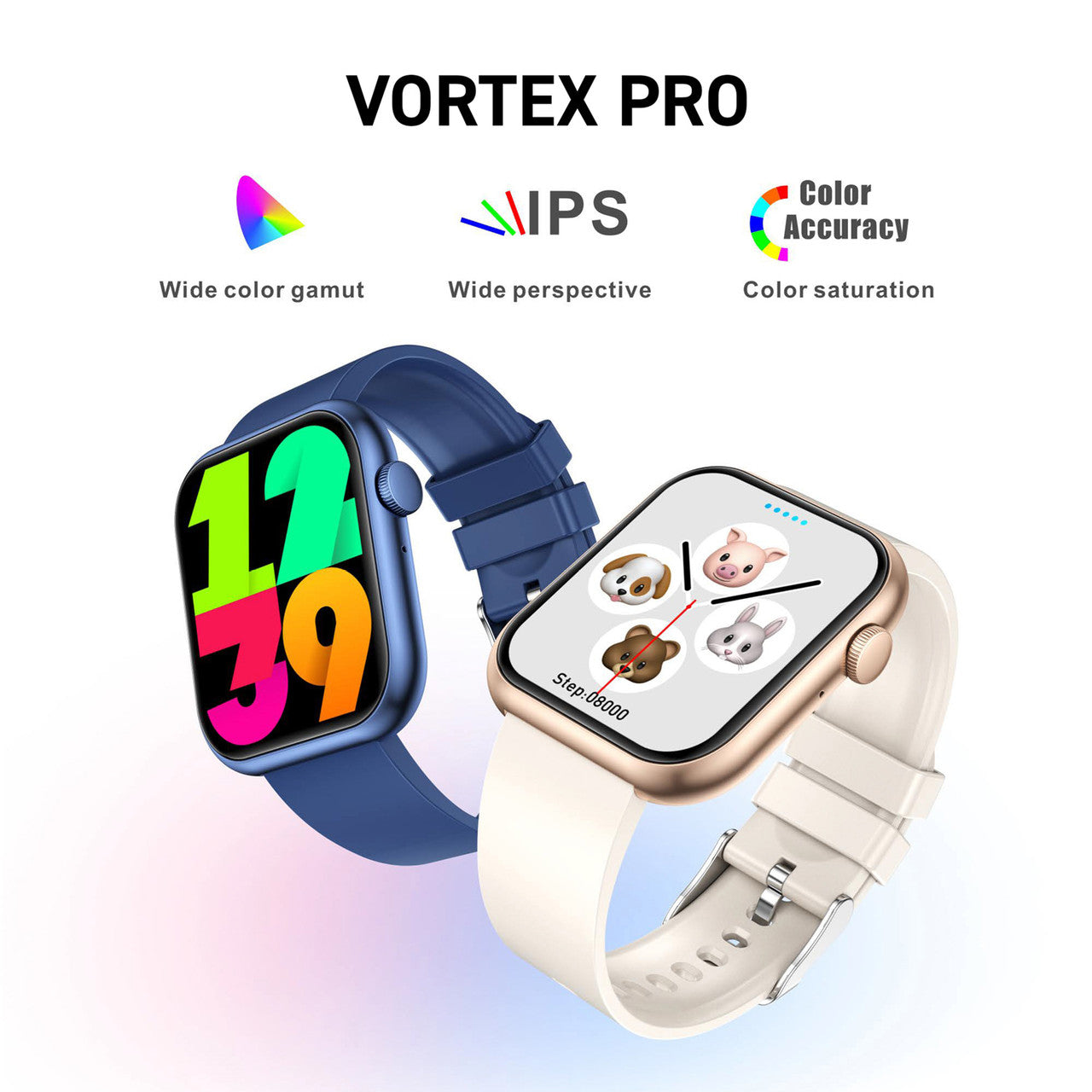 Cactus Vortex Pro - Smart Watch for Teens - Pink and Gold