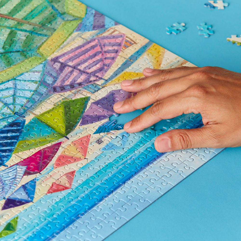 WerkShoppe 1000pc – Umbrella Beach Puzzle