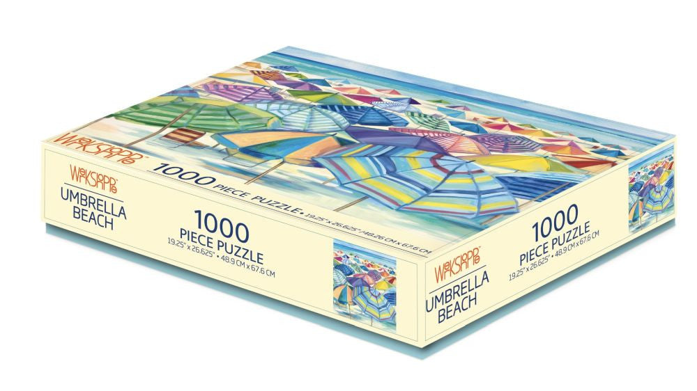 WerkShoppe 1000pc – Umbrella Beach Puzzle