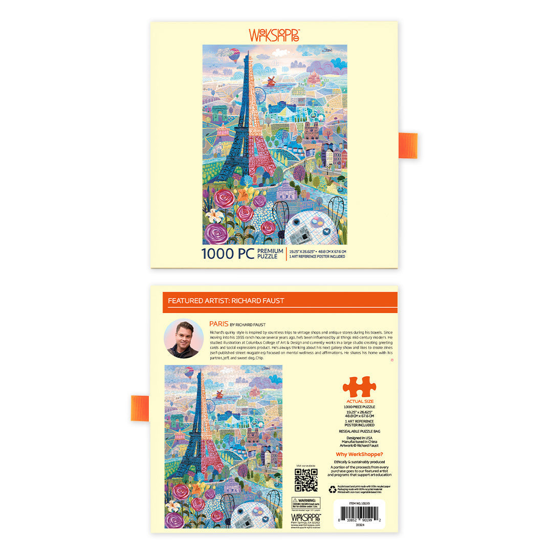 WerkShoppe 1000pc – Paris Puzzle