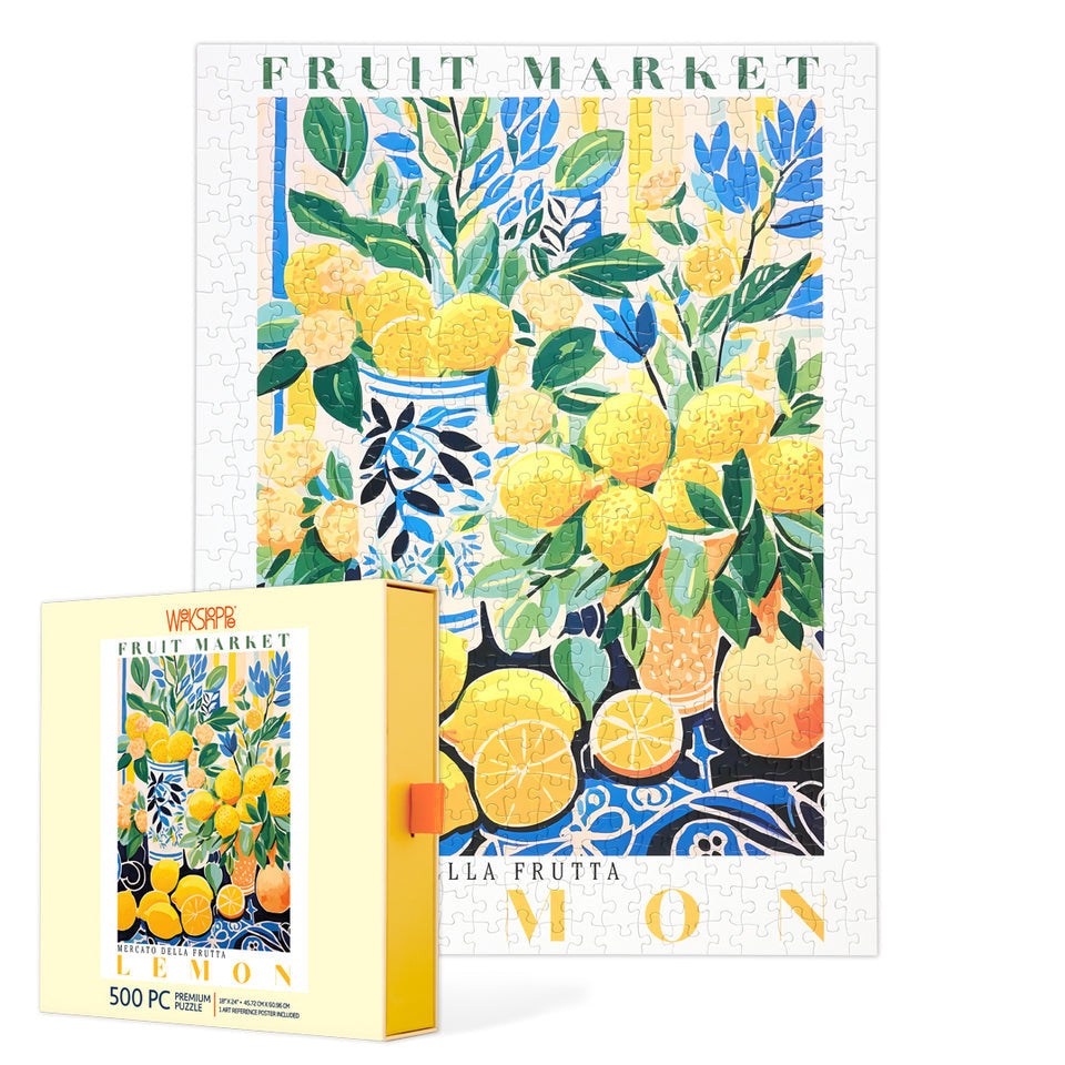 WerkShoppe 500pc – Lemon Fruit Market Puzzle