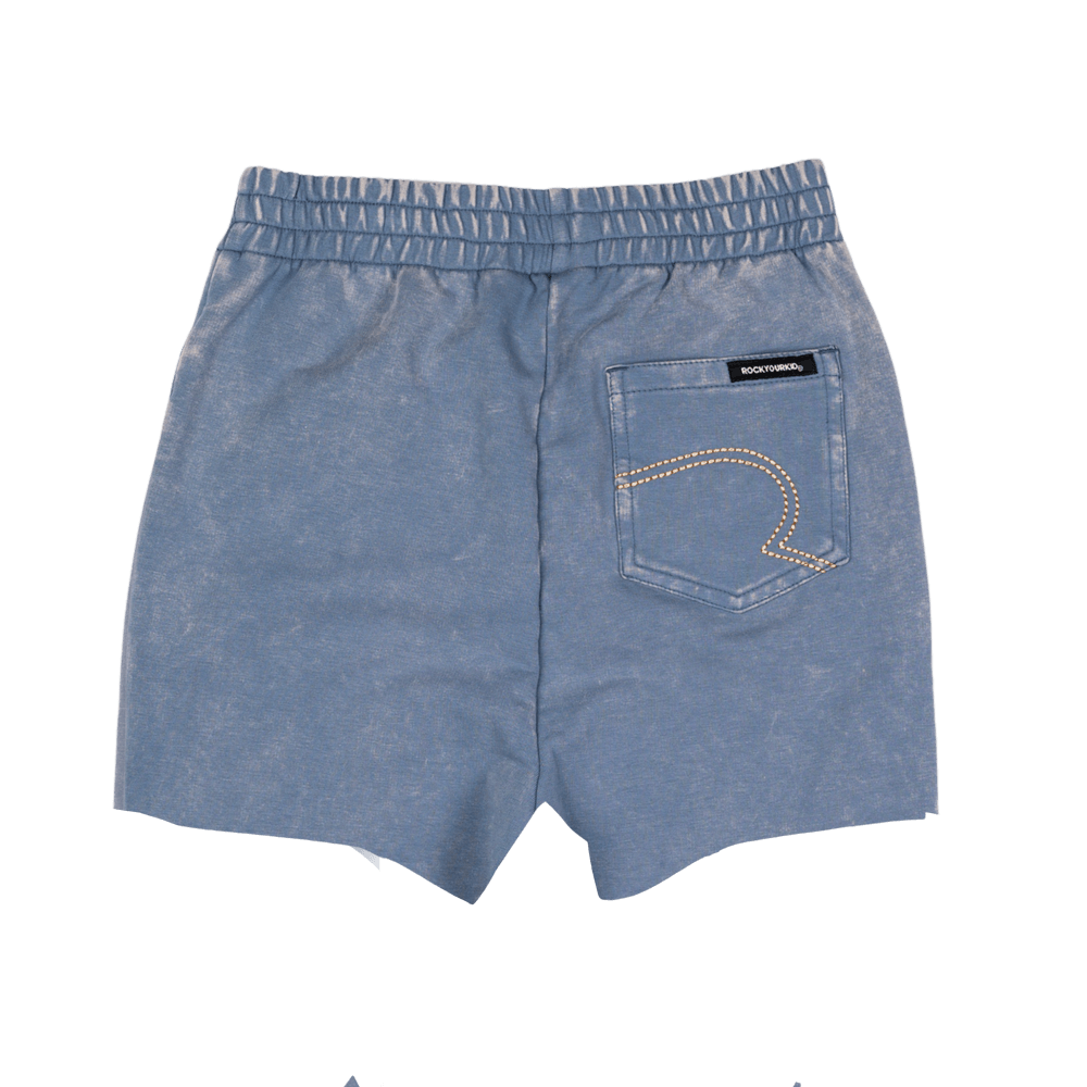 Rock Your Baby - Blue Wash Stripe Shorts