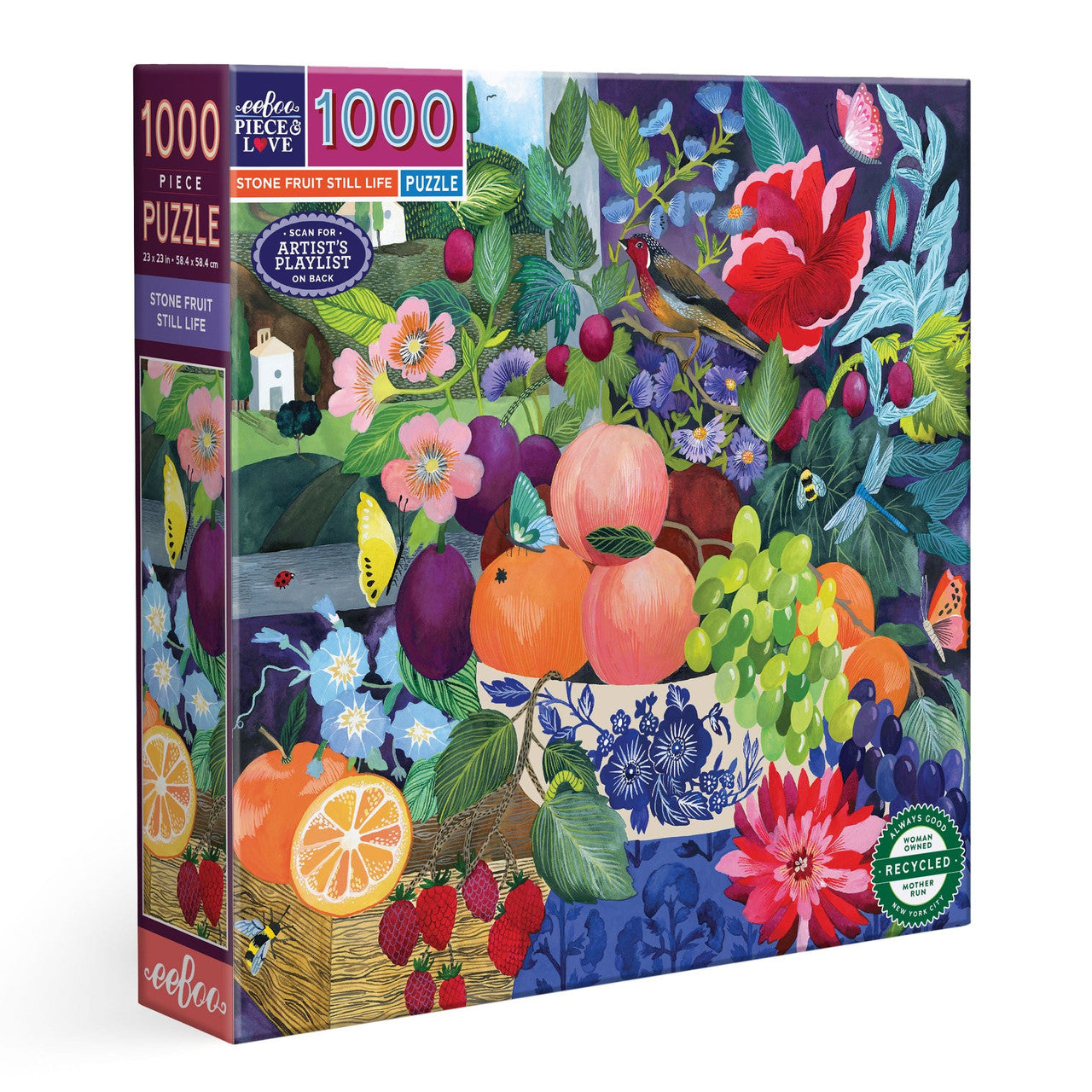 eeBoo 1000pc - Stone Fruit Still Life Puzzle