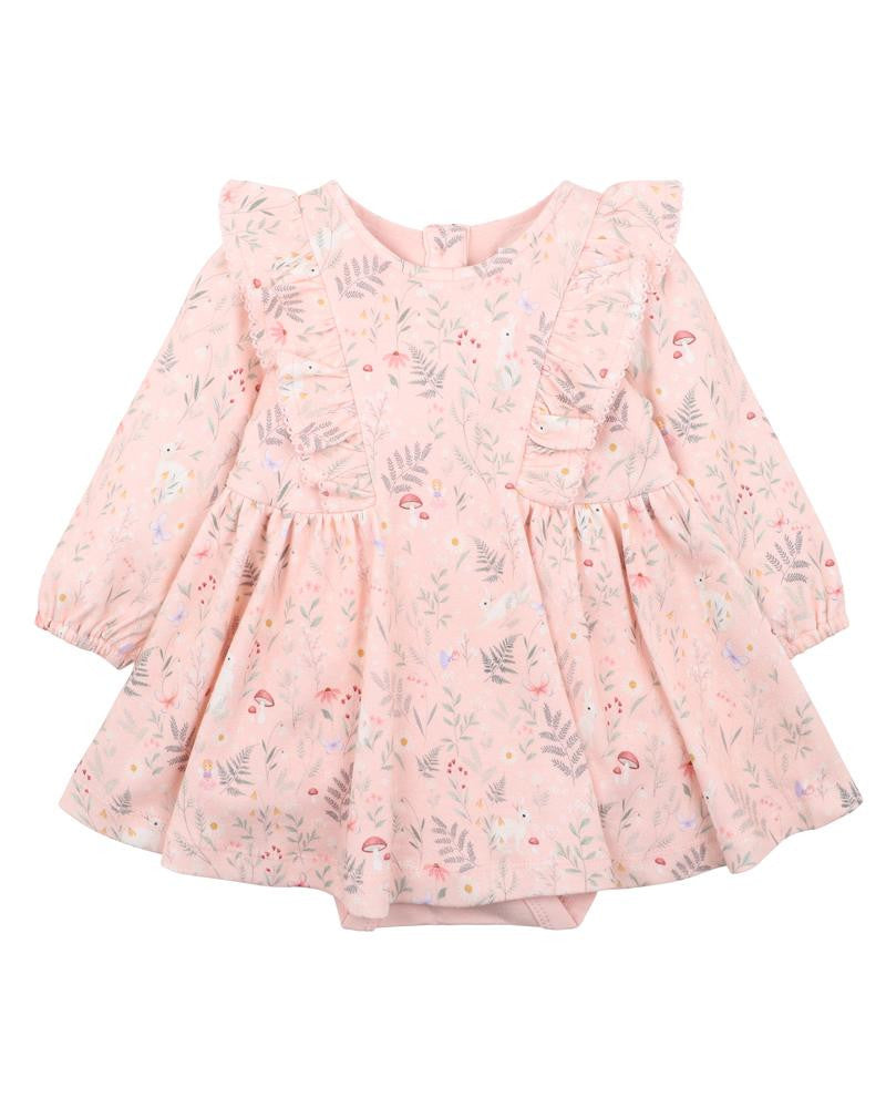 Bébé - Ciara Print Overlay Dress (sizes 00-2)