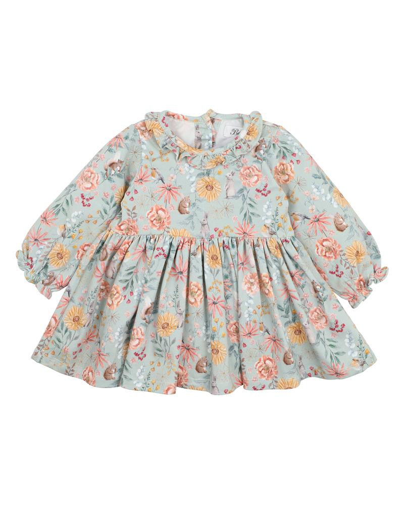 Bébé - Olive Print Overlay Dress (sizes 00-2)