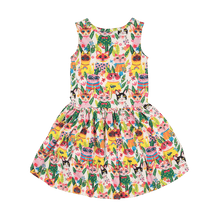 Cool Cats Sleeveless Drop Waist Dress