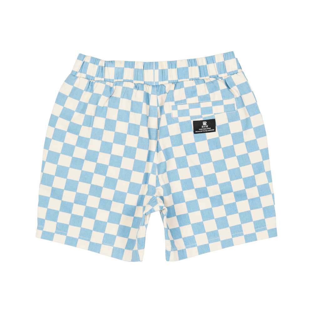 Rock Your Baby - Blue Check Starter Shorts