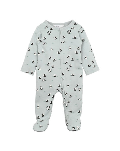 Bébé - Angus Print Long sleeve Zip Onesie (sizes 000-0)