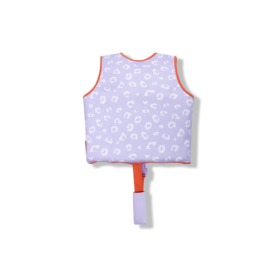 Swim Essentials - Kid's Swim Vest - Lila Leopard 3-6yrs