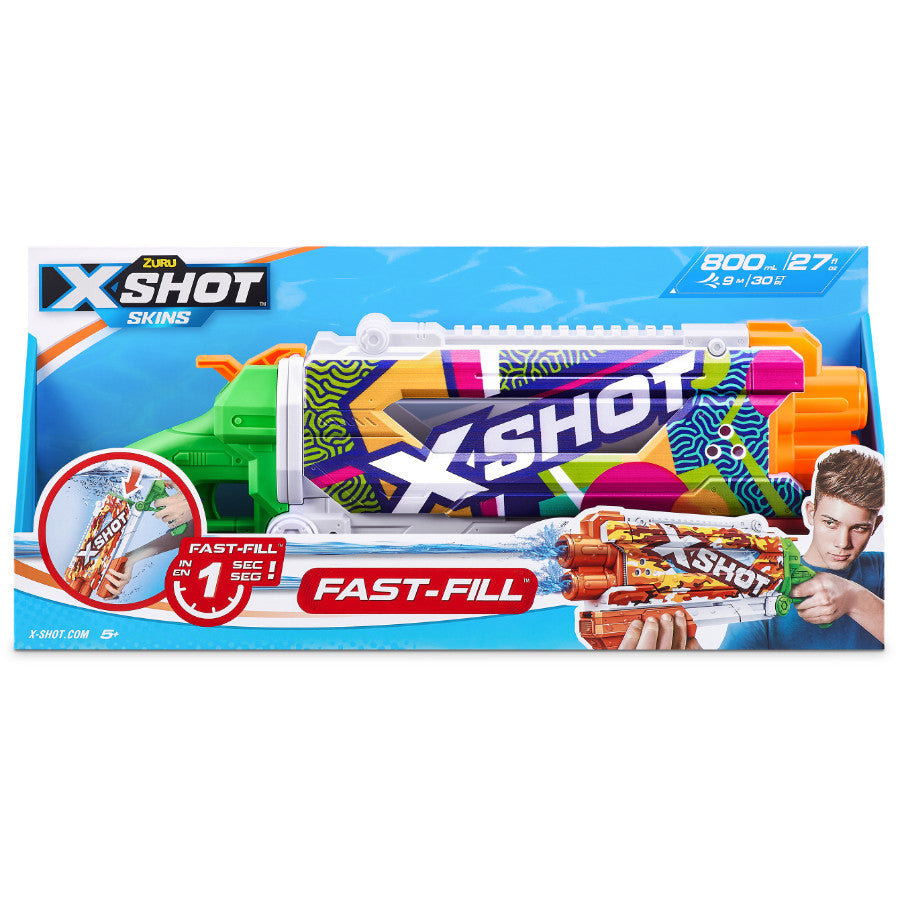 Zuru XSHOT Fast Fill Skins Water Gun - Pump Action Ripple