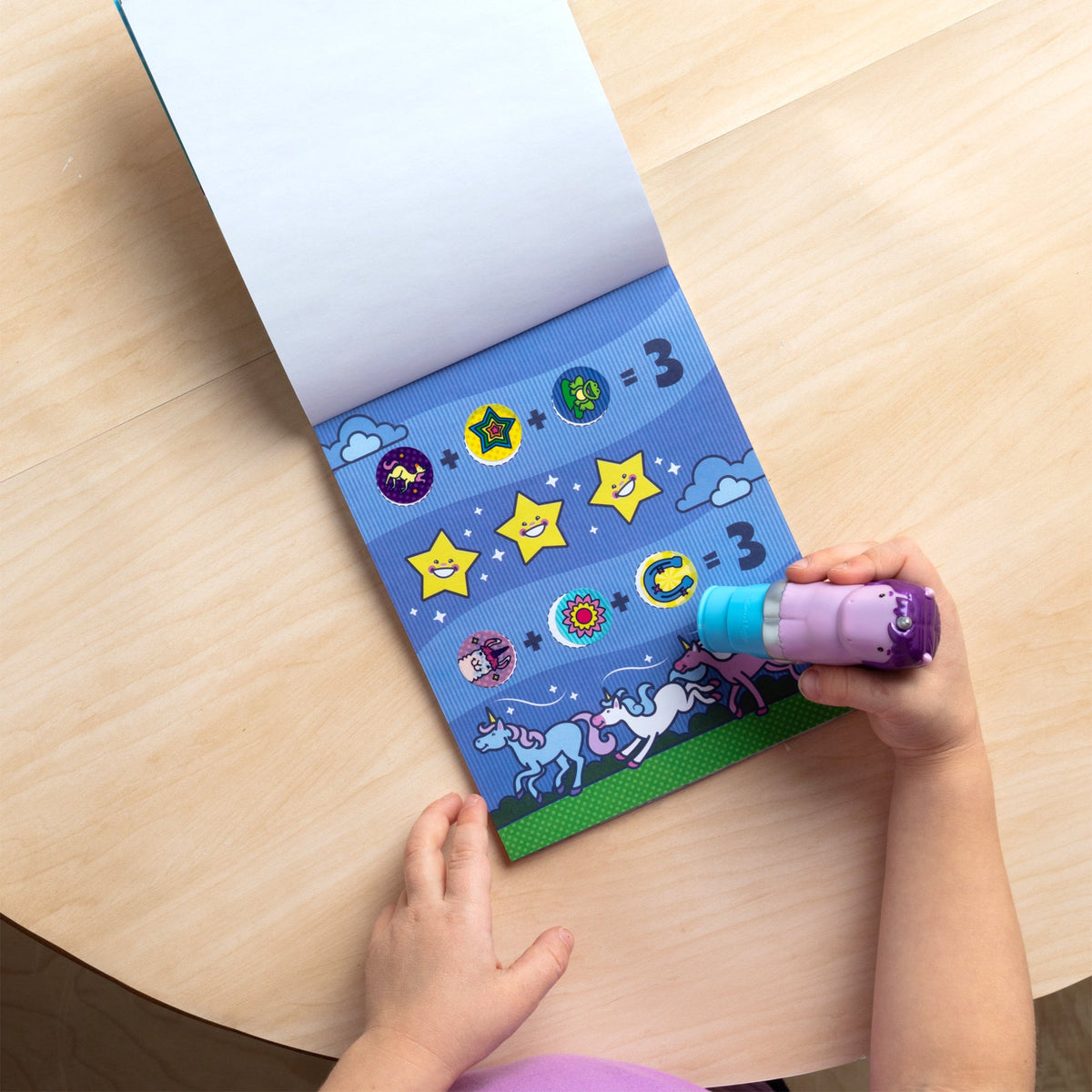 Melissa & Doug Sticker WOW! Activity Pad & Stamper - Purple Unicorn