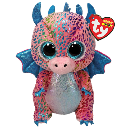 TY Beanie Boos Regular - Flint the Purple Dragon