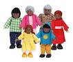 Hape Wooden Dolls -  African American Family
