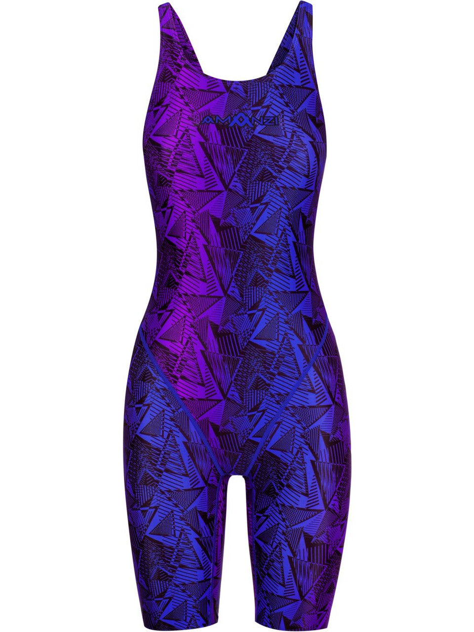 Amanzi - Active Kneelength One Piece Swimmers - Ultravolt