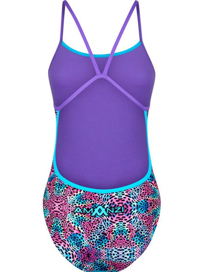 Amanzi - Girls Proback One Piece Swimmers - Feline Wild