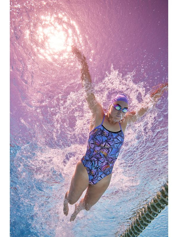 Amanzi - Girls Proback One Piece Swimmers - Flutter