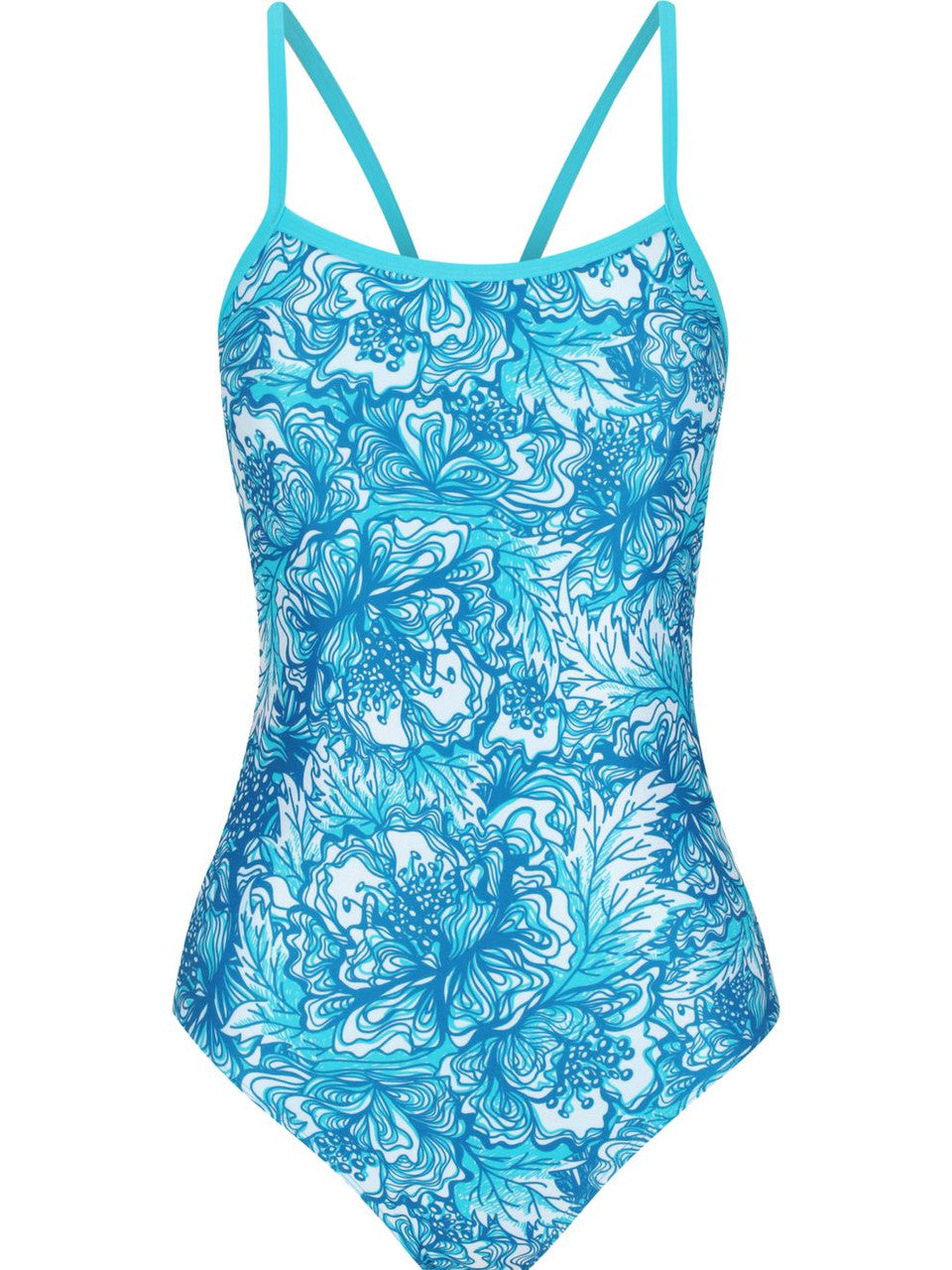 Amanzi - Girls Proback One Piece Swimmers - Aquarelle