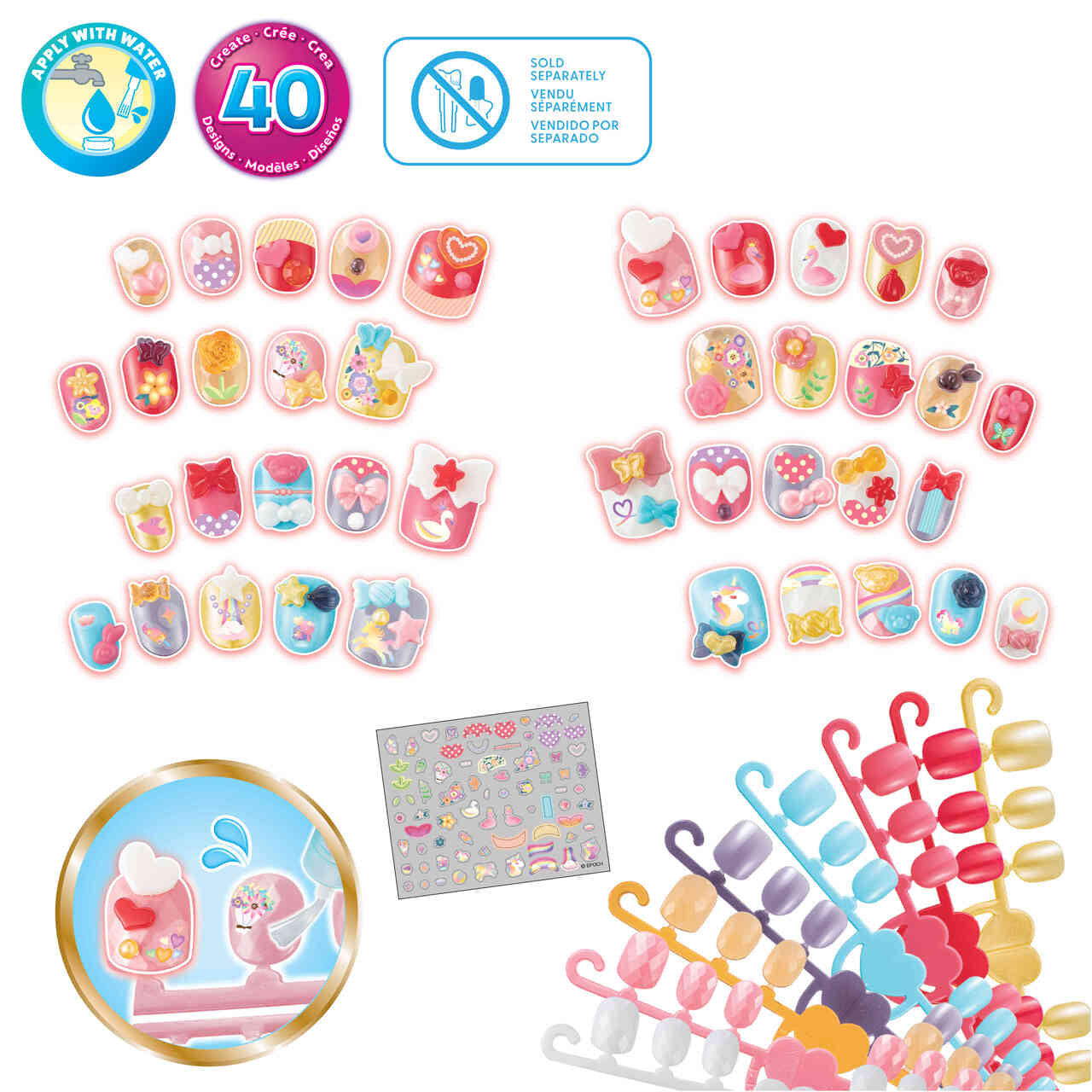 Aquabeads - Nail Refill Kit - Hearts