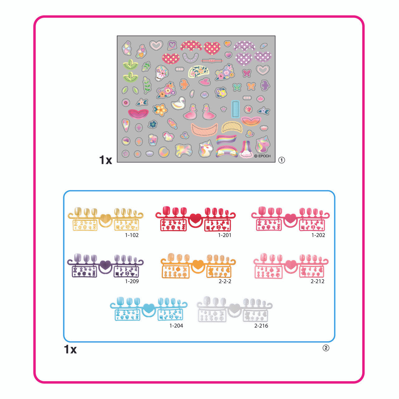 Aquabeads - Nail Refill Kit - Hearts