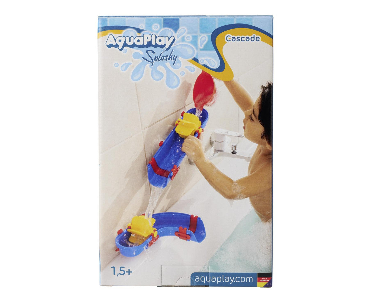 AquaPlay Sploshy Cascade bath water play set with water channels and spinning water wheels