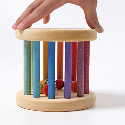 Grimm's - Rainbow Rolling Wheel with Bells
