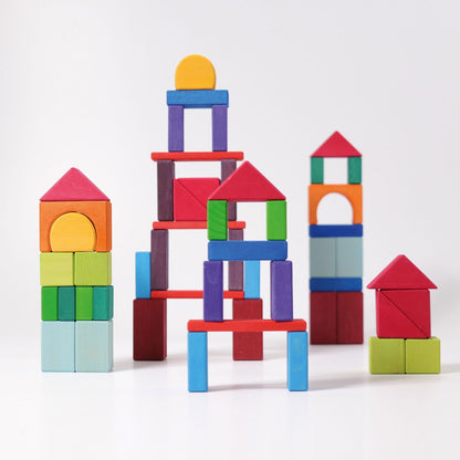 Grimm’s 60 Coloured Geo-Blocks