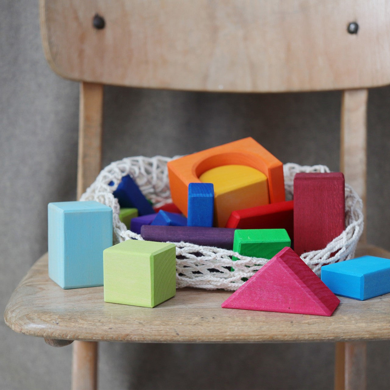 Grimm’s 30 Coloured Geo-Blocks