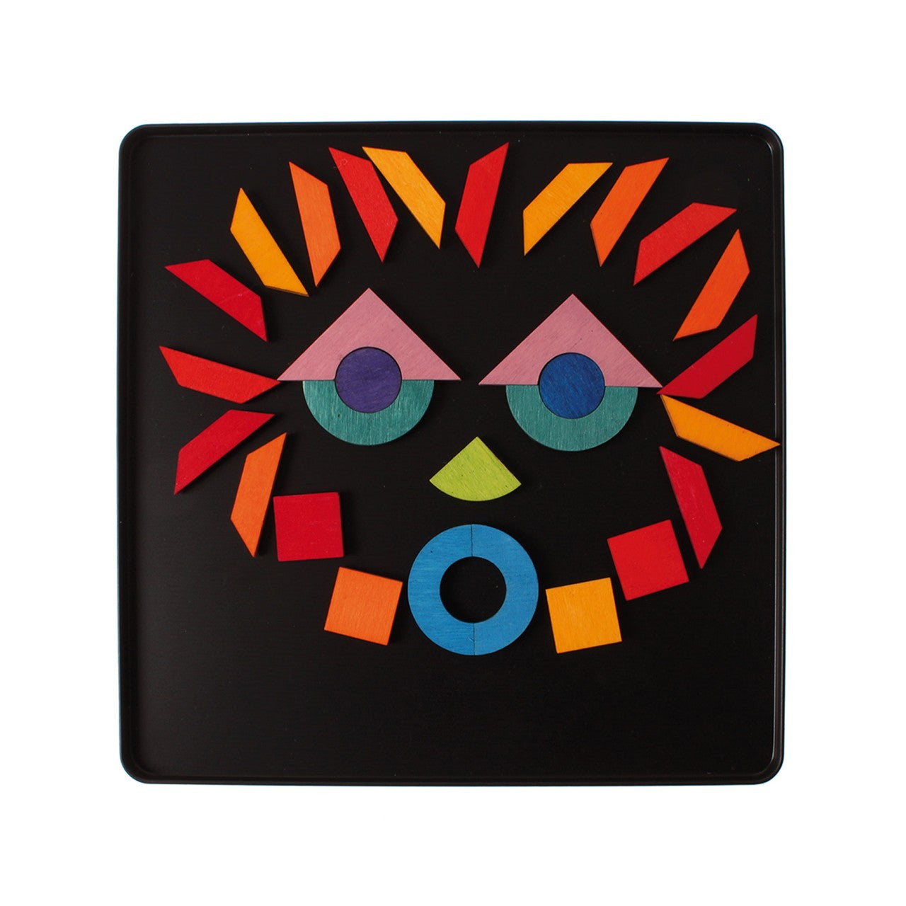 Grimm’s Magnet Puzzle Triangle, Square, Circle with Sparkling Parts