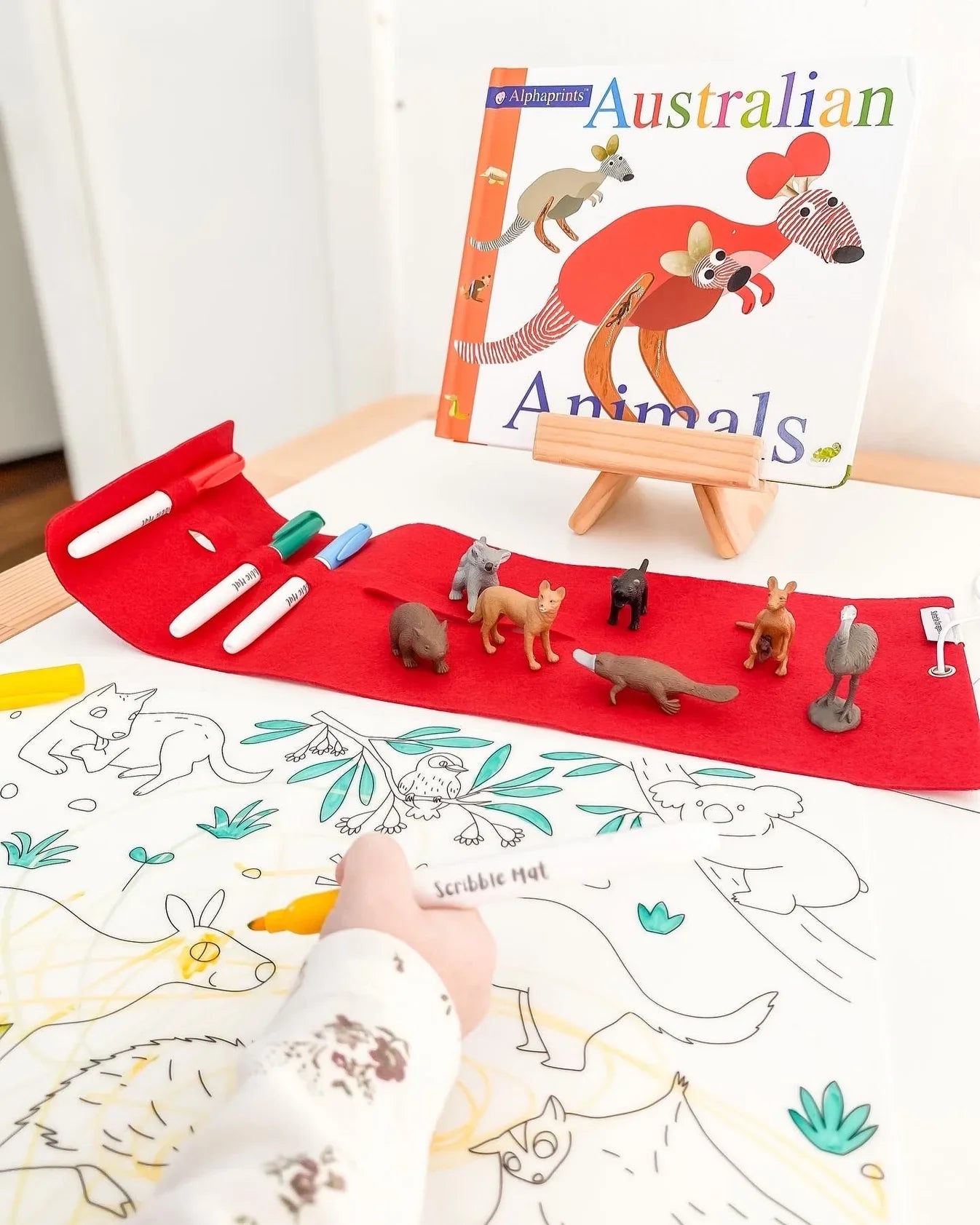 Scribble Mat The Originals - Baby Australian Animals