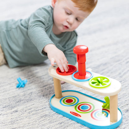 Melissa & Doug -  Match & Push Spinning Tops