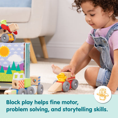 Melissa & Doug - Blockables™ Vehicles Play Set