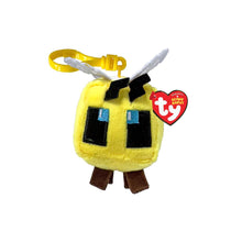 TY Bee Floppy Beanie Clip  - Minecraft 10cm Collectible Plush Clip