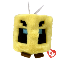 Front view of the Bee 10cm Ty Beanie Bouncer plush toy shown front-on against a plain white background