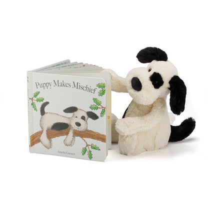 Jellycat - Puppy Makes Mischief (Bashful Black & White Puppy Book)