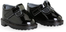Black varnished shoes accessory for 36cm Ma Corolle dolls with glossy patent finish